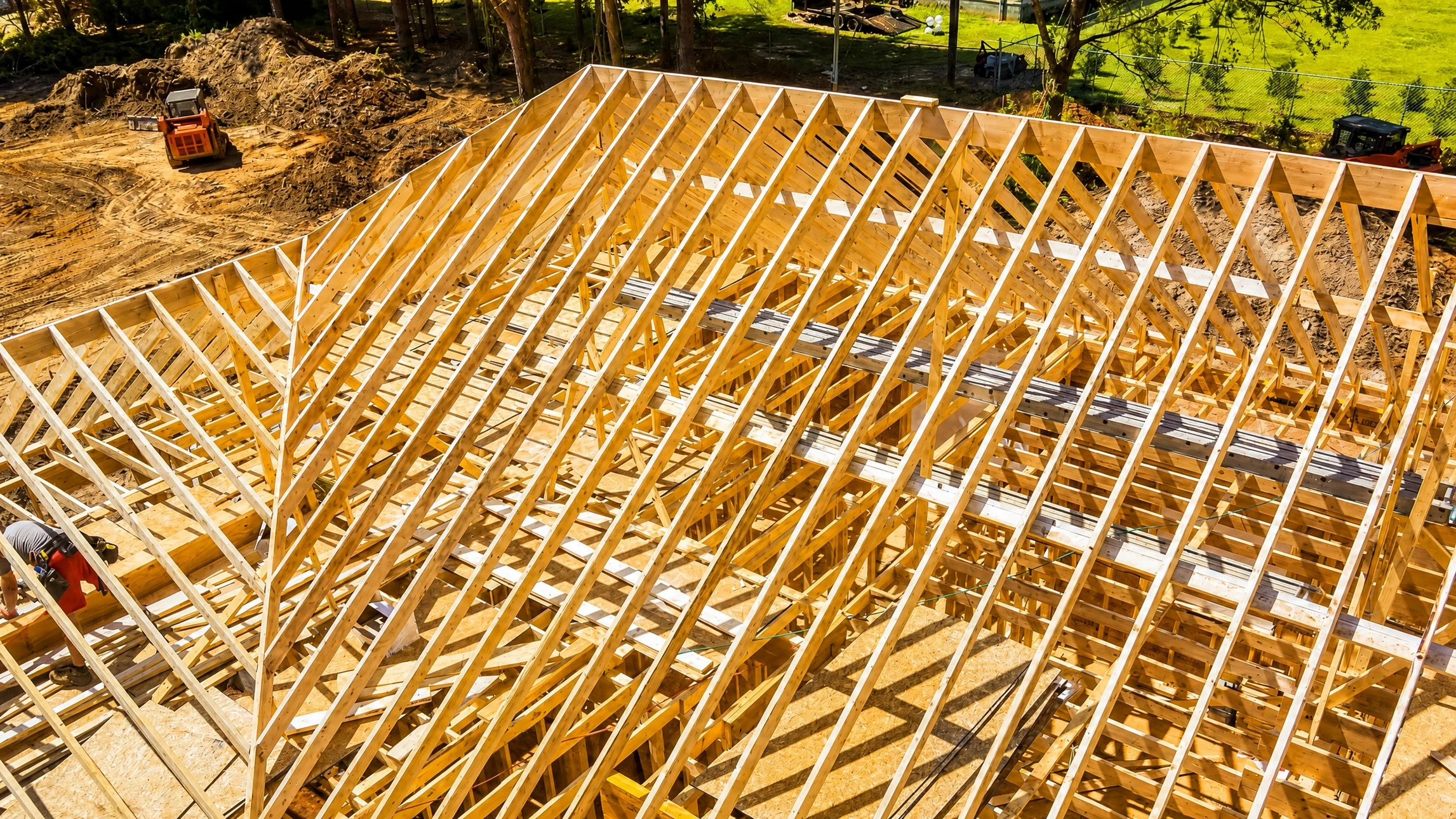 Chantier de construction résidentielle en cours